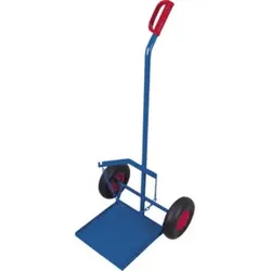 VARIOfit Stahlflaschenkarre für Propangasflasche Luftbereifung Schaufel 360 x 365 mm Höhe Sicherungskette 385 mm