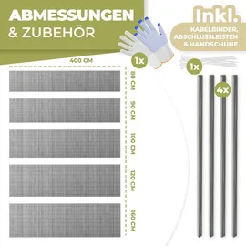 Kesser Balkonverkleidung 80 x 300 cm Hellgrau PVC