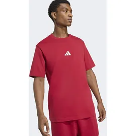 adidas ESSENTIALS SMALL LOGO SINGLE JERSEY rot XXL