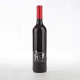 Edition Wattenmeer, Motiv: Glockenturm-Baltrum, Garnacha aus Spanien in Gravur-Flasche