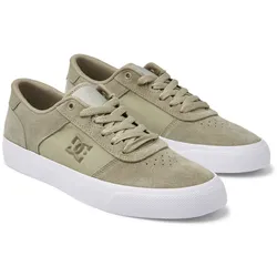 Sneaker DC SHOES "Teknic", Gr. 10(43), deepforest, Obermaterial: Leder (Kuh) / Futter: Textil / Außensohle: Gummi, Schuhe