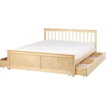Beliani Olendon 160 x 200 cm Hellbraun