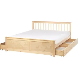Beliani Olendon 160 x 200 cm Hellbraun