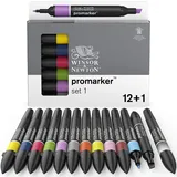 WINSOR & NEWTON ProMarker 13 St. Blau/Grün/Lila/Orange/Pink/Rot/Schwarz
