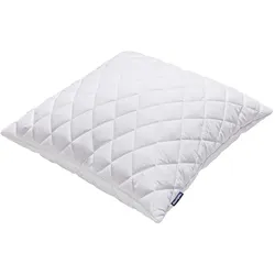 Microfaserkissen DUNLOPILLO "Home, Kissen ist Allergikerfreundlich, weich und atmungsaktiv", weiß, B:80cm H:15cm L:80cm, Bezug: 100% Polyester. Füllung: 100% Polyester, Kopfkissen, Kopfkissen 40x80 cm, 80x80cm, ergonomisch, strapazierfähig, hochwertig