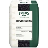 Fuchs Professional - Schwarzkümmel | Als Topping, ideal für Gemüsecurrys oder Brot | Profi-Qualität für Großverbraucher | 0,8 kg im recyclebaren Beutel