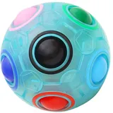 KidsPark Magic Ball Regenbogen Ball Zauberwürfel 3D Puzzle Ball Speed Cube Würfel Regenbogenball Toy Pädagogische Spielzeug Leuchtend