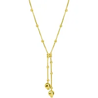 FIRETTI Kette mit Anhänger Y-Kette mit Kugeln goldfarben