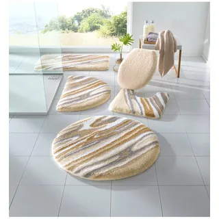 Badematte KLEINE WOLKE Gr. 6, beige, WC-Deckelbezug (47cm x 50cm),, Badematten