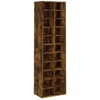 VidaXL Schuhregal Räuchereiche 54x34x183 cm Holzwerkstoff