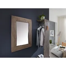 MASSIVMOEBEL24.DE Spiegel Akazie 100x3x70 braun lackiert PURE ACACIA #813