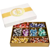 Lindt LINDOR Schokolade Classic Box 1,568 kg ca. 125 Schokoladen-Kugeln Milch Feinherb Nuss