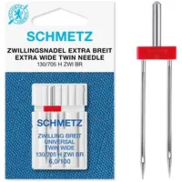 SCHMETZ | Zwillings-Universal Extra Breit | 6.0/100 | 1 Nähmaschinennadel