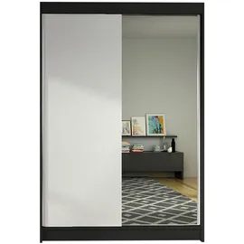 Mirjan24 Schiebetürenschrank Lino I 2-türig 0 x 0 x 0 cm Schwarz/Weiß