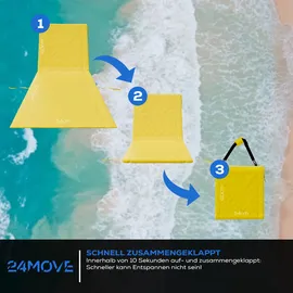 24move Strandmatte 2er Set Gelb