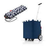 REISENTHEL® Einkaufstrolley carrycruiser Set Dark Blue, mit umbrella pocket mini blau