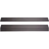 MCW 4er Set Latten für WPC-Sichtschutz Savoie, Bretter Windschutz, ca. 1qm ~ 180cm, anthrazit
