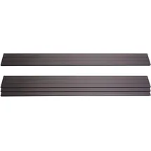 MCW 4er Set Latten für WPC-Sichtschutz Savoie, Bretter Windschutz, ca. 1qm ~ 180cm, anthrazit