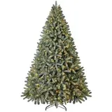 Dehner künstlicher LED-Weihnachtsbaum Finja, ca. H240 cm, Grün
