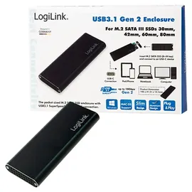 Logilink M.2 SATA Gehäuse 1 x M.2 USB 3,1