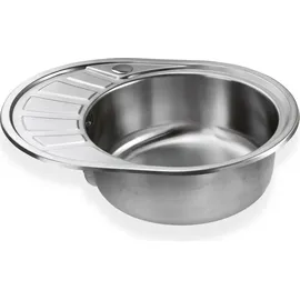 stabilo-sanitär Calypso SR links Einbauspüle Edelstahl Handbetätigung 455 x 580 mm