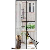 Sekey Insektenschutz Tür 90 x 210 cm Schwarz