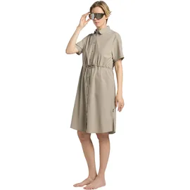 Jack Wolfskin Waimea Sommerkleid Beige/Grau L