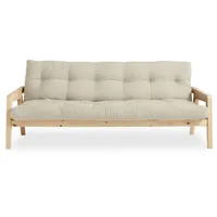 Karup Design Schlafsofa »Grab«, inkl. Futonmatratze, Liegefläche 130x190 cm beige