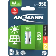 Ansmann Solar NiMH Akku Mignon AA 800 mAh 2 St.