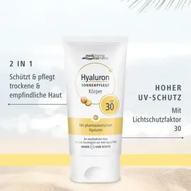 Dr. Theiss Naturwaren Hyaluron Sonnenpflege Körper Creme LSF 30 150 ml