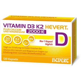 Vitamin D3 K2 Hevert+Calcium U.magnes.2000 IE