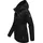 Marikoo Damen warme Winterjacke mit Kapuze Bikoo Black with black fur Gr. L - L