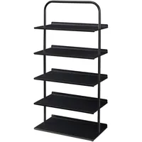 [en.casa] En.Casa, Schuhschrank, Schuhregal Poytya Stahl 119x60x32 cm Schwarz
