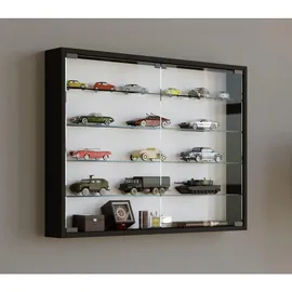 VCM Hängevitrine Mandosa L 80 x 60 x 10 cm Schwarz