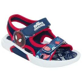easy shoes Spiderman Sandale aus rotem Stoff, Mehrfarbig, 22 EU - 22 EU