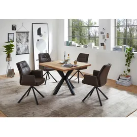 Stolkom Esstisch Micky 100 cm in Eiche Massiv geölt, Tisch quadratisch