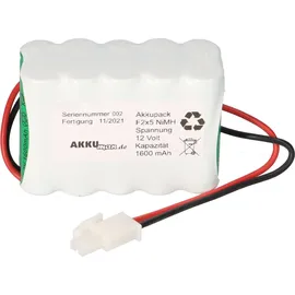 Akkuman.de Akkutechnik vom Fachmann 12V 1600 mAh 1 St.