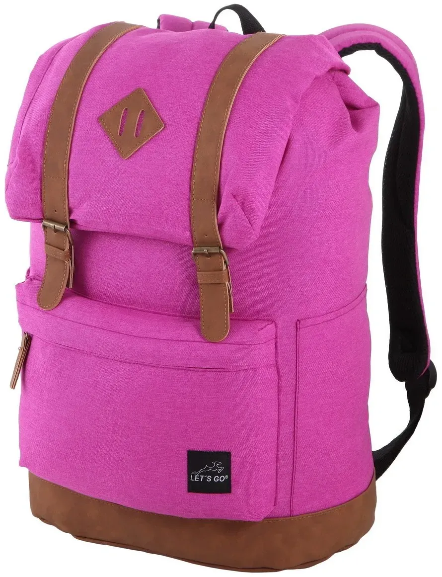 Let's Go Rucksack 34A002 22l pink 2tone cognac