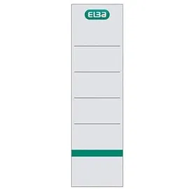 Elba Rückenschilder 8,0 cm Weiß 10 Blatt