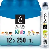 AQUA Carpatica Kids 250ml x12 Natürliches stilles Mineralwasser für Kinder, auslaufsicherer Trinkverschluss, nahezu nitratfrei, natriumarm, natürlich alkalisch, 100% recycelbar