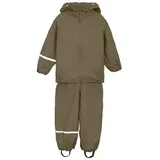 CelaVi Unisex Kids Basic Recycle PU Rainwear Set, Sea Turtle, 110