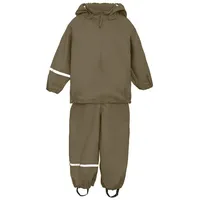 CelaVi Unisex Kids Basic Recycle PU Rainwear Set, Sea Turtle, 110