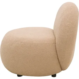 Home Affaire Sessel "Mithras II Cocktailsessel, organische Formensprache, Solitär Sessel", grau (taupe), B:73cm H:76cm T:75cm, 93% Polyester, 6% Acryl, Sessel, Sessel, Bouclé oder Fellimitat; Lieferzeit nur ca. 2 Wochen