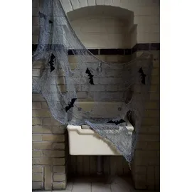 Folat 23787 Dekoration Mesh mit Fledermäuse - 150x75cm