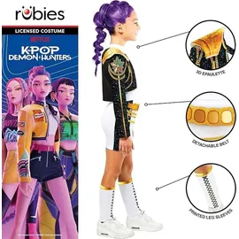 Rubies K-Pop Demon Hunters Rumi Gold Deluxe Kinderkostüm Kinder S