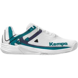 Kempa Wing 2.0 Handballschuhe Weiß Cyan Purple, 38