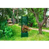 KHW Pflanzkasten mit Spalier 43 x 43 x 140 cm Grün