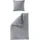 BIERBAUM Chic Uni unifarben grau 240 x 220 cm + 2 x 40 x 80 cm