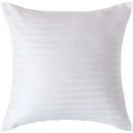 Homescapes Kissenbezug Gestreift 40 x 40 cm Weiss