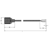 Turck Ventilsteckverbinder VAS22-L80E-5/TEL